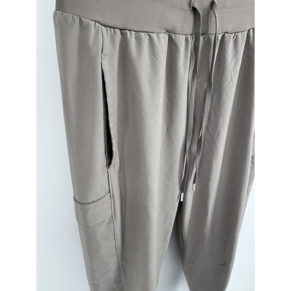 CALIA Jogger Pants Womens Small Gray Relaxed Fit Drawstring Ankle Cuff Pockets - Picture 3 of 7